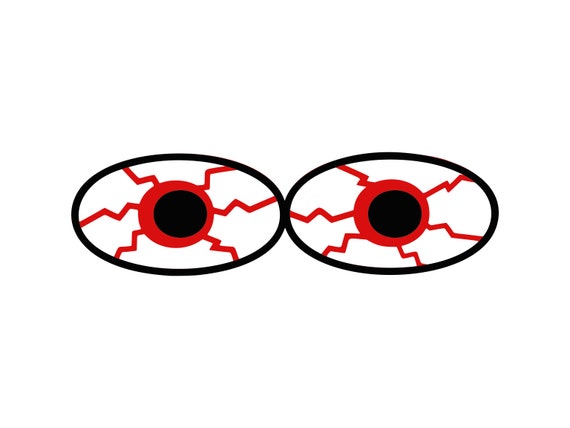 Download Eyes Svg Bloodshot Eyes Svg Eyes Clipart Red Eyes Cut File Etsy