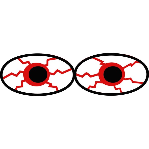 Eyes Svg, Bloodshot eyes Svg, Eyes Clipart, Red eyes Cut File, Dxf Red Eye, Svg Eyes, Silhouette Svg, Eyes Dxf, Bloodshot eyes Clip Art