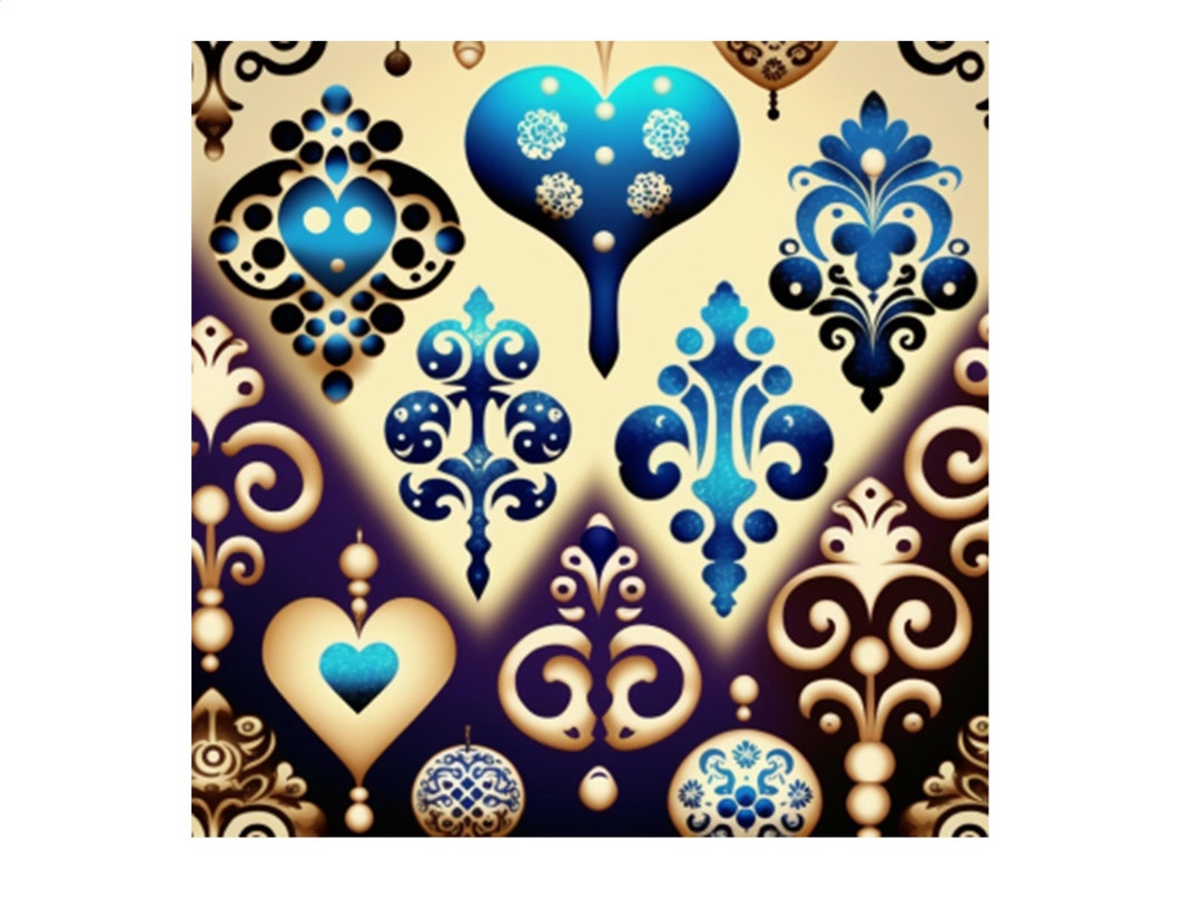 Ornamental Digital Paper Background Printable Instant Download - Etsy