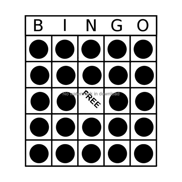 Bingo Vector Svg Etsy