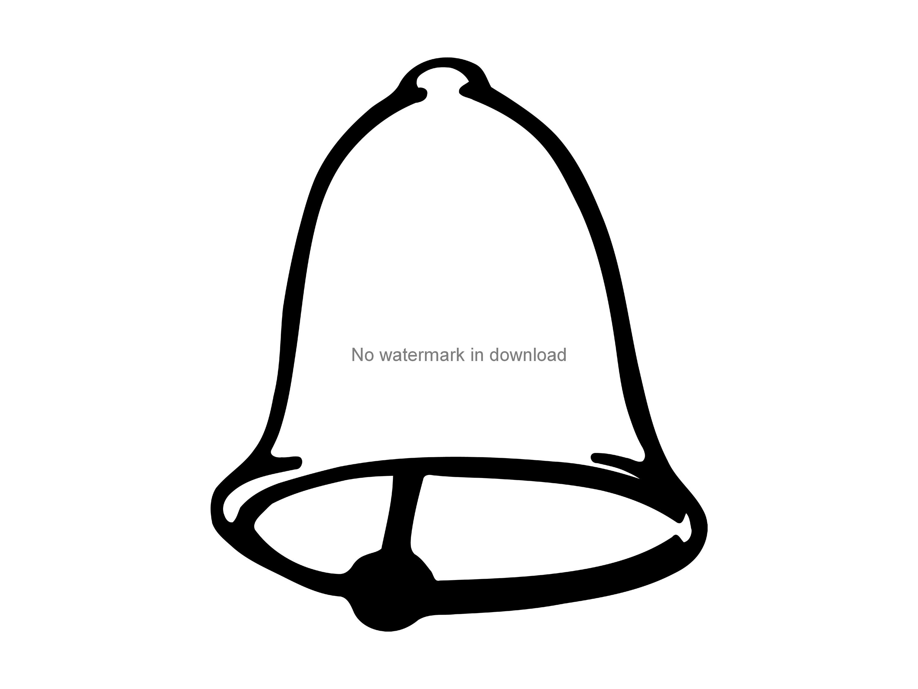 Bell Clip Art Black And White