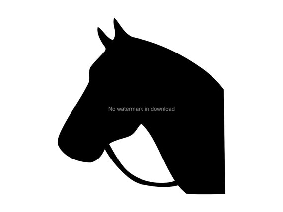 Horse Head Silhouette Svg Horse Head Svg Image Horse Head Etsy