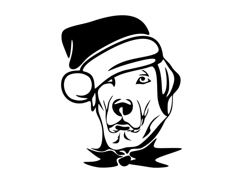 Christmas dog svg Christmas Cutting File Dog Clipart | Etsy