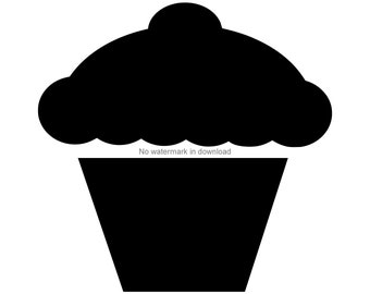 Cupcake Bild Svg, Cupcake Dxf Datei, Cupcake Plotterdatei, Cupcake Scrapbooking, Cupcake Clipart, Cupcake Svg Dxf Png