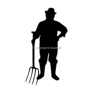 Farmer Svg Digital Clip Art, Farmer Image File, Farmer Clip Art Svg, Farmer Svg Clipart Image, Farmer Svg Cutting File, Farmer Download