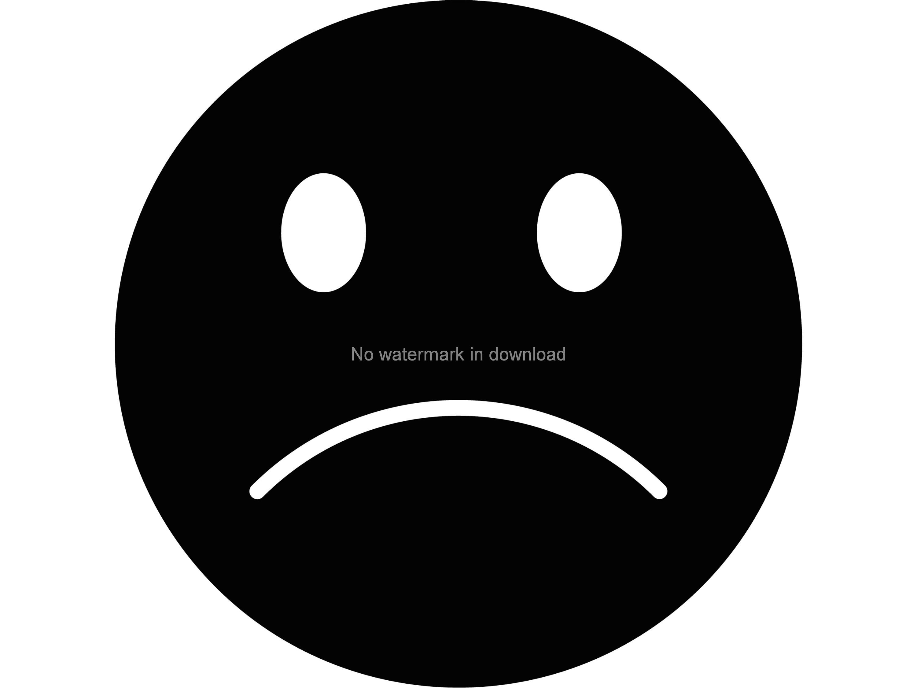 Sad Face Svg Files Smiley Digital Cut File Sad Smiley Clip - Etsy España