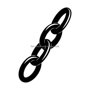 Chain SVG Cut File: T-Shirt Design, Clipart (Digital Download)