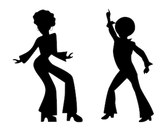 6 ft Tall Disco Dancer Man and Lady JPG