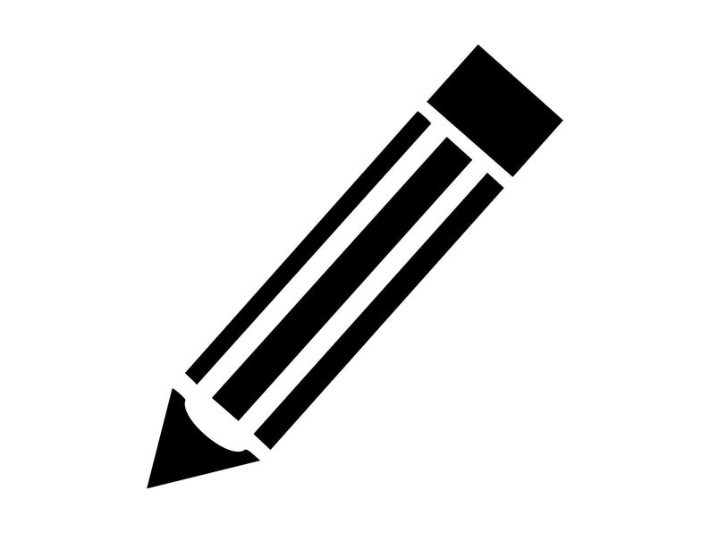 Download Pencil Svg School Svg Silhouette Cutting File Clipart Svg Dxf | Etsy