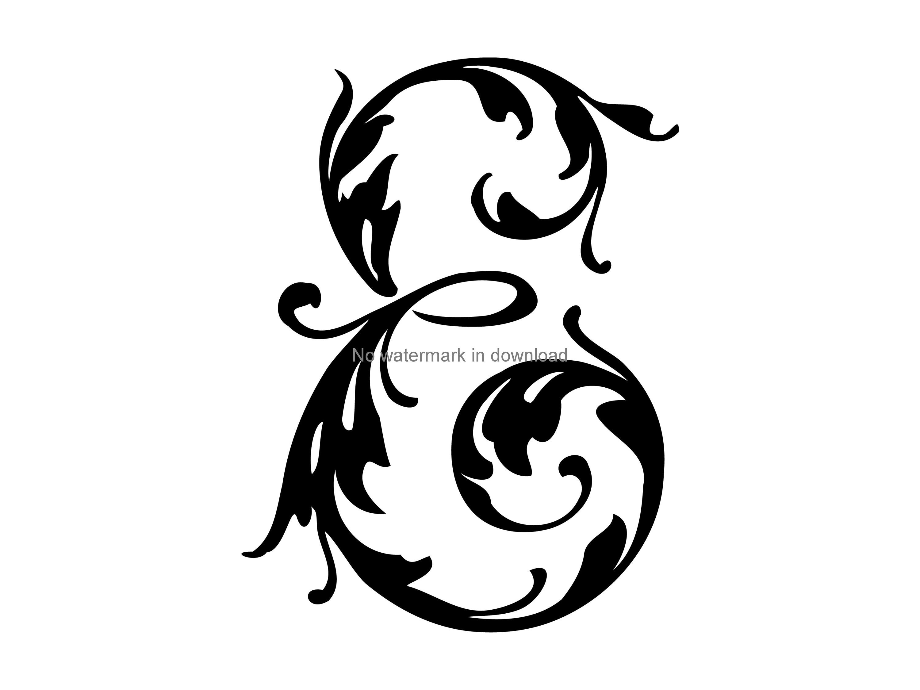 Monogram Cursive Initial M Name Bracelet Swirl English Alphabet