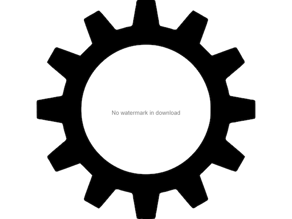 Gear Svg Cut Files Gear Vector Image Gear Svg Clipart Gear | Etsy