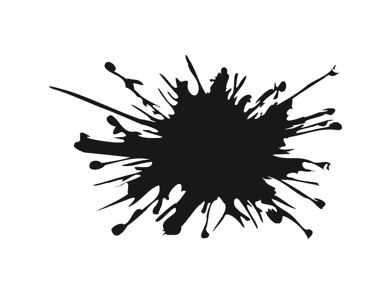 Download Ink Spot Svg Ink Splat Svg Silhouette Cutting File Clipart ...