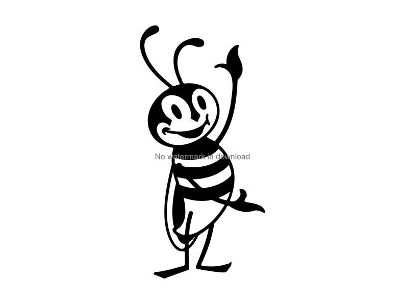 Download Bee Clipart Image Bee Svg Files Bee Svg Image Bee Cutting Clipart Bee Dxf File Bee Svg Vector Clip Art Art Collectibles