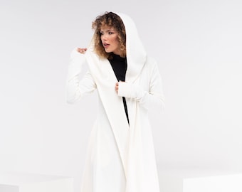 ivory cape coat