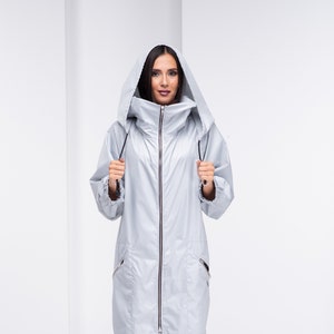 Steampunk Rain Jacket, Raincoat Women, Gothic Rain Coat