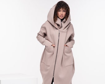 Cyberpunk Oversized Hoodie, Plus Size Hooded Coat, Asymmetrical Cape Coat