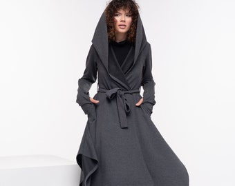 Cloak with Hood, Long Hooded Cape, Oversized Hoodie, Gothic Clothing Women