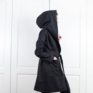 Wool Trench Coat, Hooded Coat, Camel Coat, Extravagant Coat, Winter Coat, Women Trench Coat, Plus Size Coat, Plus Size Clothing
