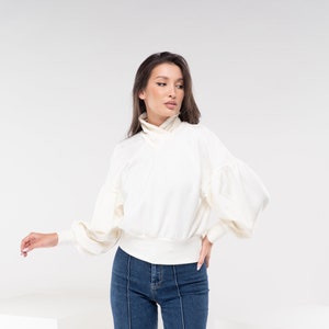 Frilly shirt jumper 2025