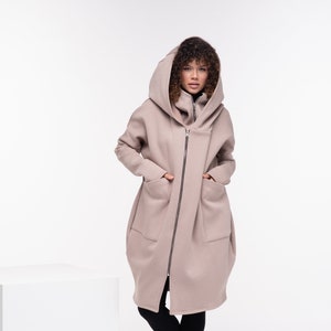 Cyberpunk Oversized Hoodie, Plus Size Hooded Coat, Asymmetrical Cape Coat