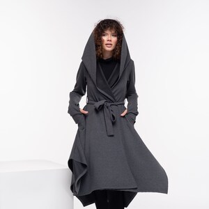 Cloak with Hood, Long Hooded Cape, Oversized Hoodie, Gothic Clothing Women