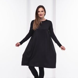 Black Midi Dress Plus Size Clothing Lolita Dress Little | Etsy