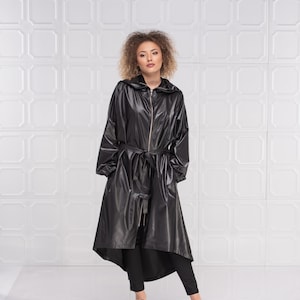 Impermeable con capucha, chaqueta impermeable, capa de lluvia, gabardina, abrigo steampunk