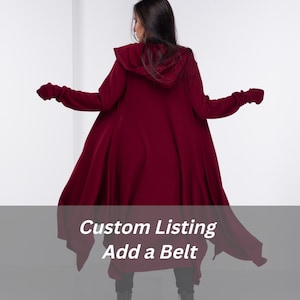 Cloak With Hood, Fall Clothing, Long Cardigan, Cyberpunk Cloak With Hood, Fall Clothing, Long Cardigan, Cyberpunk