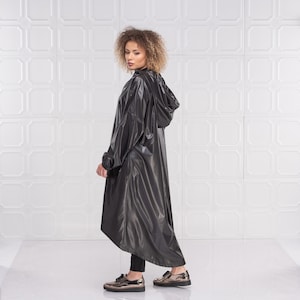 Goth raincoat outlet