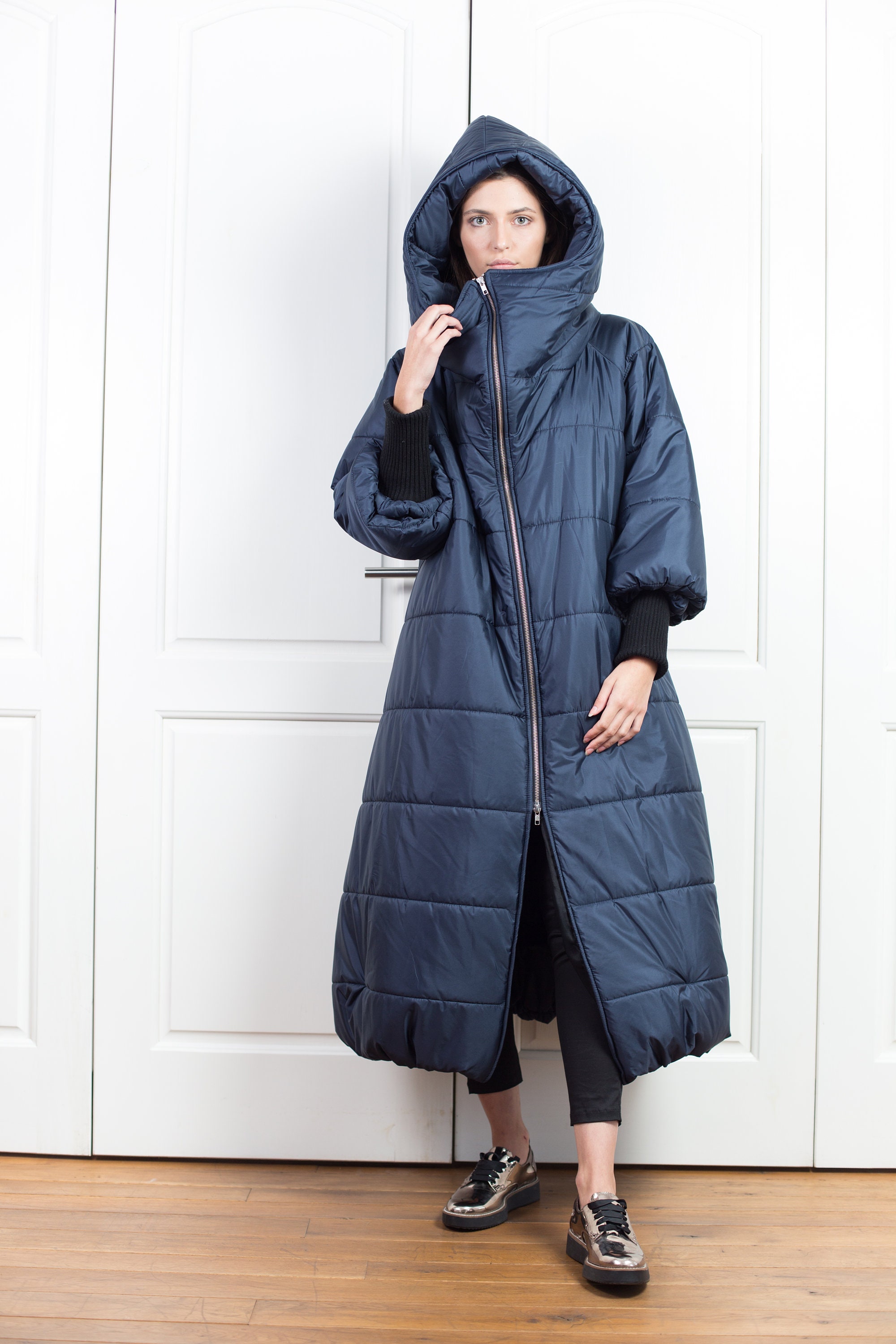 long maxi down coat