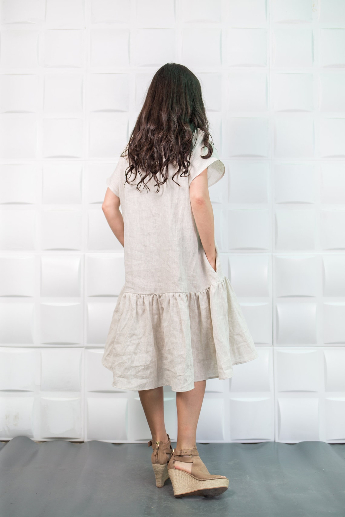 Lila White Linen Dress