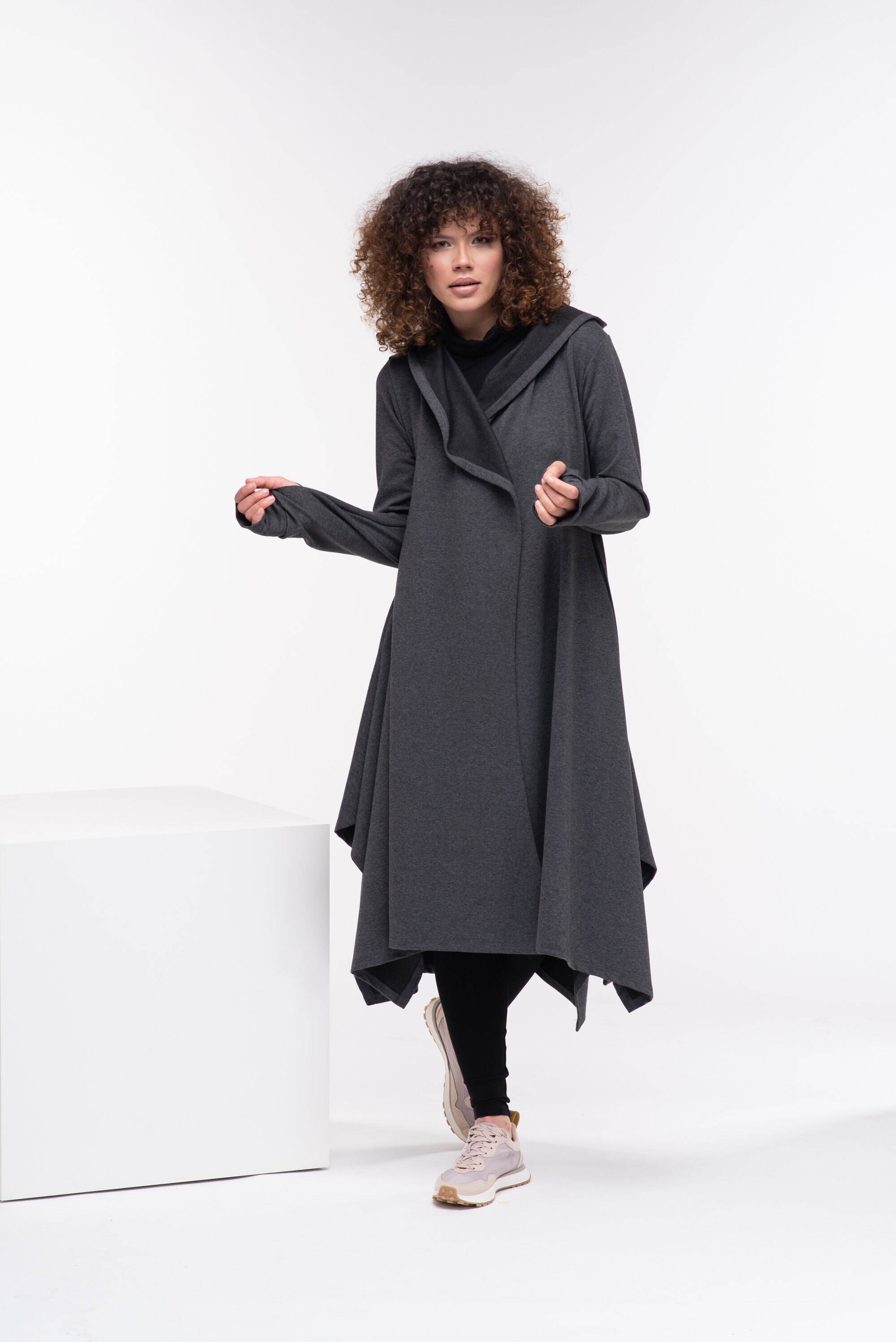 Cloak With Hood, Long Hooded Cape, Oversized Hoodie, Gothic