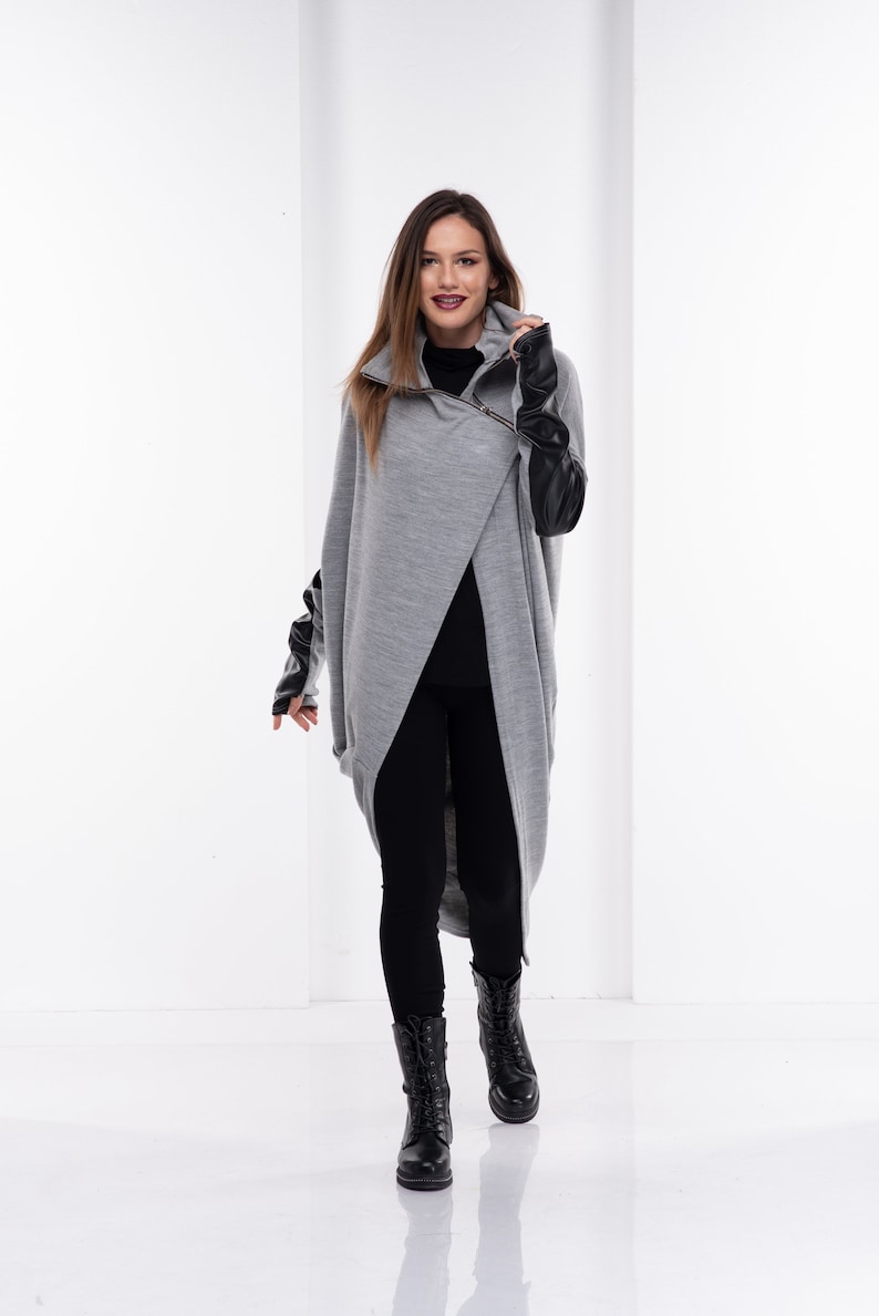 turtleneck cardigan outfit