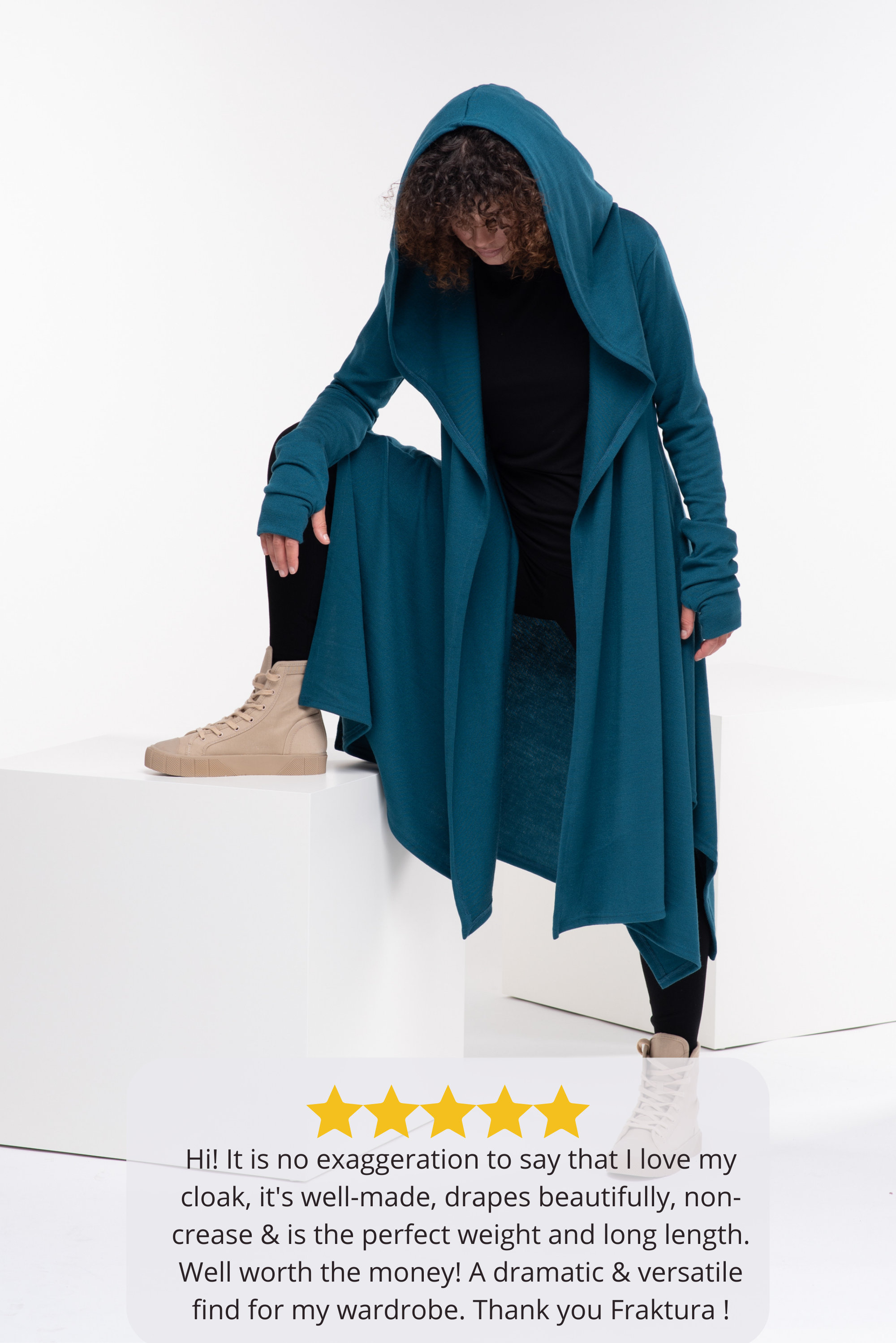 【U LAN】Poning Wrap Hooded Cardigan Jennifer Hooded Cardigan - Love Token – Love Token US