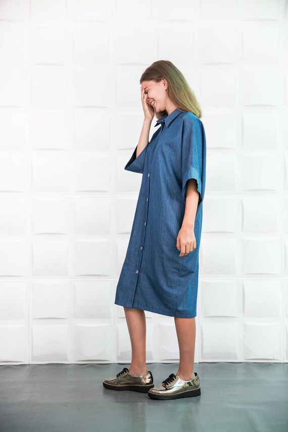 denim loose dress
