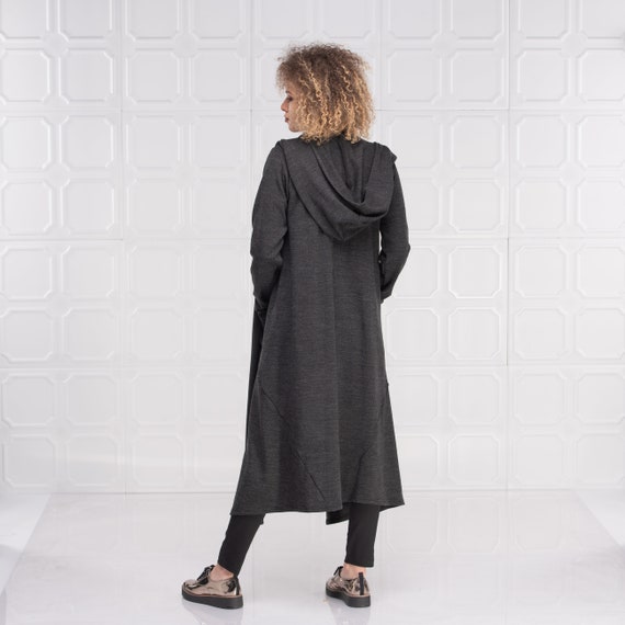 oversized hooded cardigan