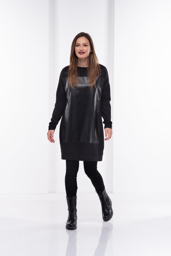 Women Sweater Dress Tunic Dress Gothic 