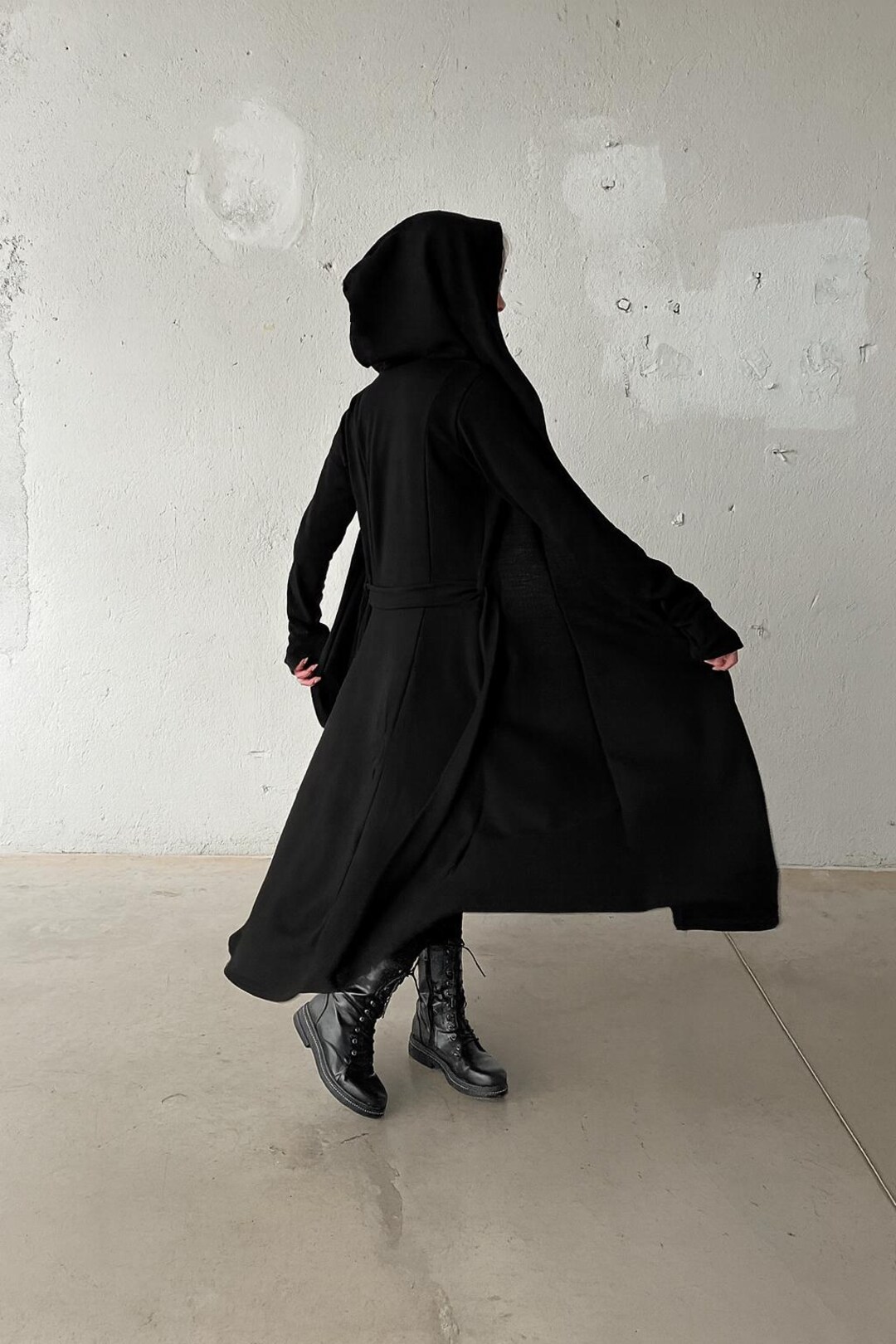 トップス SERIALIZE LONG HOODED CARDIGAN Long Hooded Cardigan Sweater, Cloak With Hood - Etsy