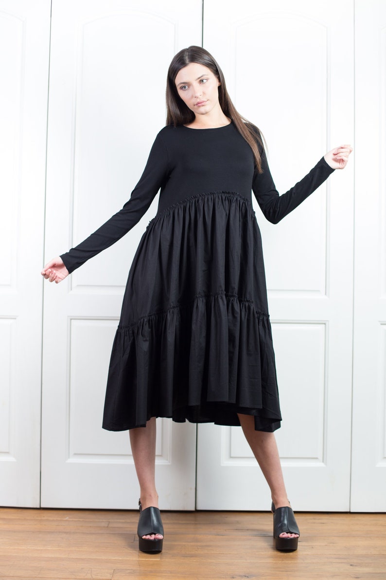 plus size midi swing dress