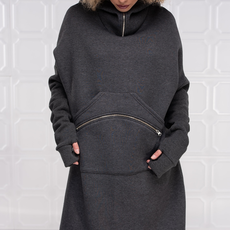 Oversized Hoodie Plus Size Clothing Gothic Hoodie Hooded Etsy