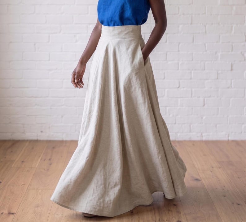 Timeless, effortless, and beautifully crafted — this floor-length linen maxi skirt combines everyday comfort with understated elegance. Featuring practical side pockets and a hidden zipper closure, it’s designed for both ease and sophistication. 



Each piece is handmade to order in our atelier, ensuring thoughtful craftsmanship and attention to detail from start to finish.