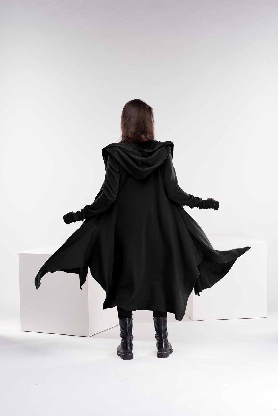Wool Coat Women, Winter Coat Hooded Zipper - Etsy