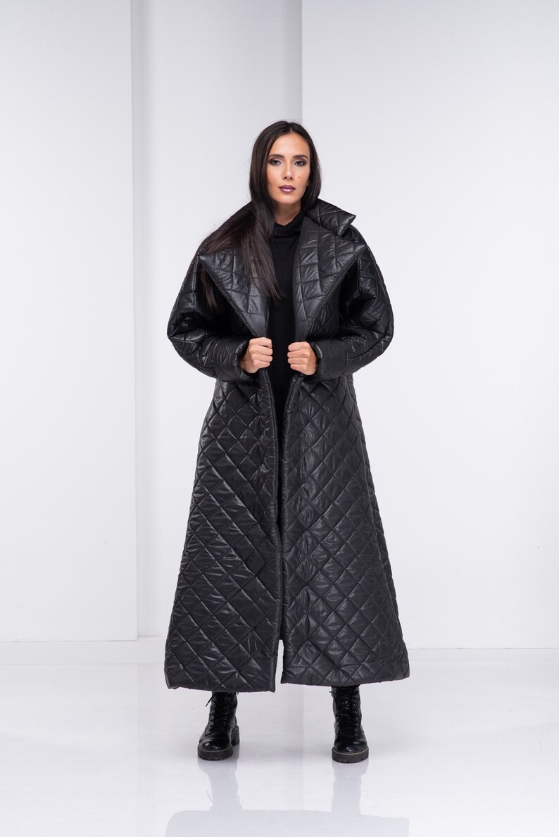 Quilted Coat Women Blanket Coat XL Puffer Jacket Oversize Etsy