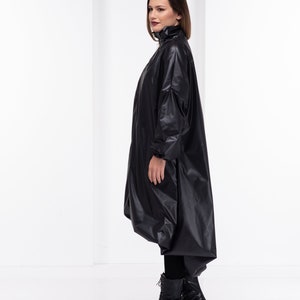 Black Raincoat Gothic Rain Jacket Winter Womens Jackets - Etsy