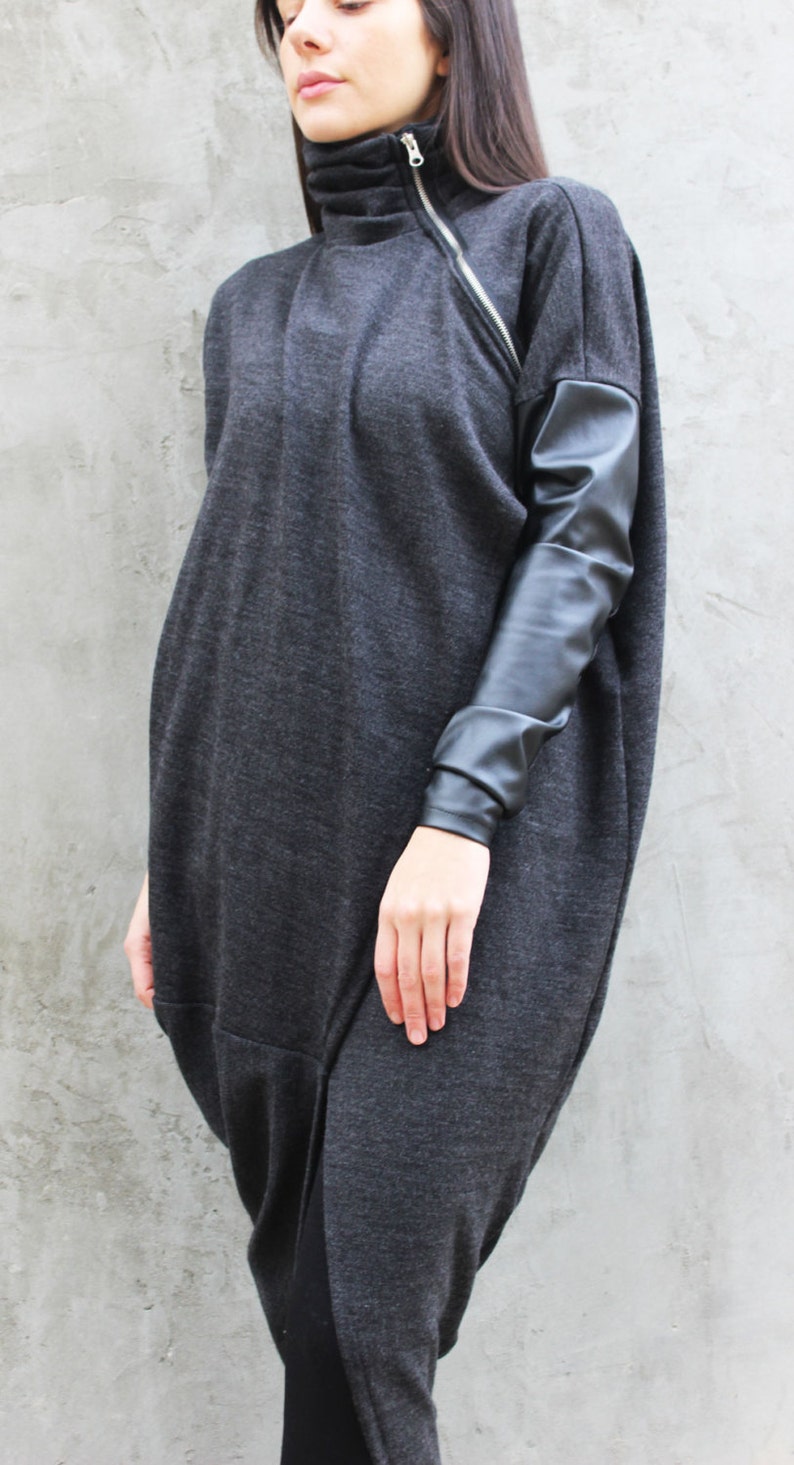 Grey Wool Sweater Extravagant Sweater Plus Size Tunic Etsy