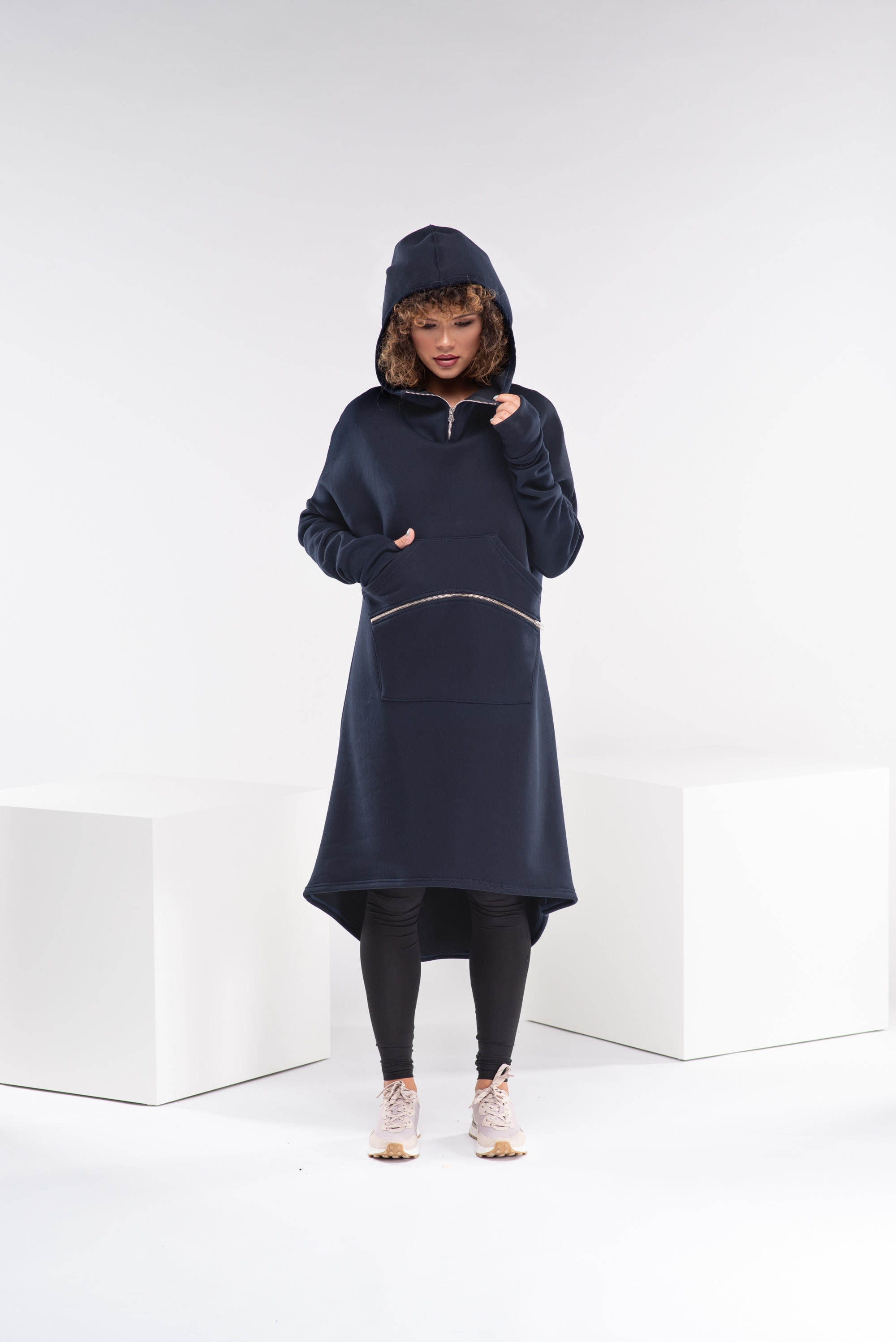 Gothic Black Hoodie Oversized Hoodie Dress Hoodies for Women