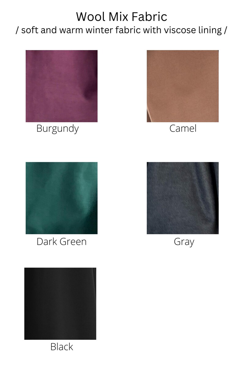 Abrigo princesa midi, abrigo de lana con vuelo, abrigo entallado y acampanado, abrigo de invierno con capucha, abrigo victoriano gris, gabardina hasta la rodilla, abrigo estilo vintage imagen 10