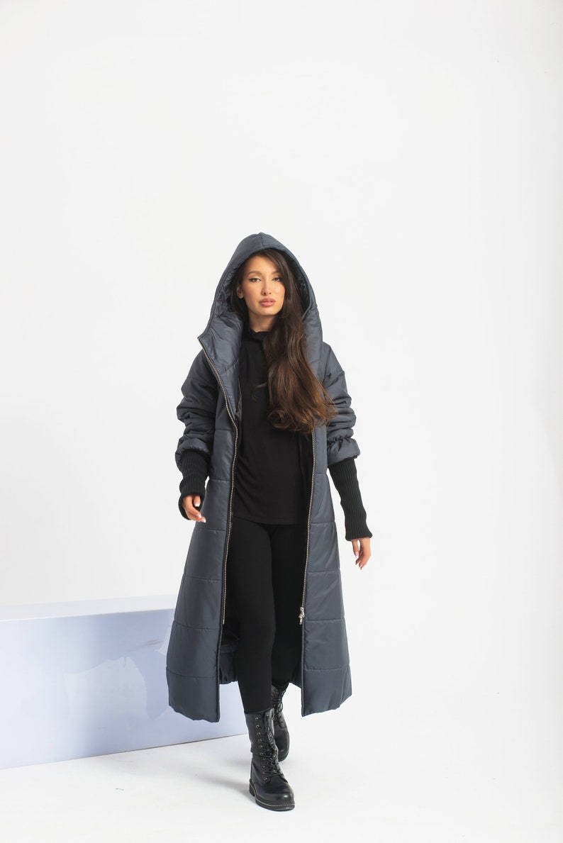 Puff Sleeve Jacket Women, Winter Quilted Coat, Cyberpunk Techwear ...