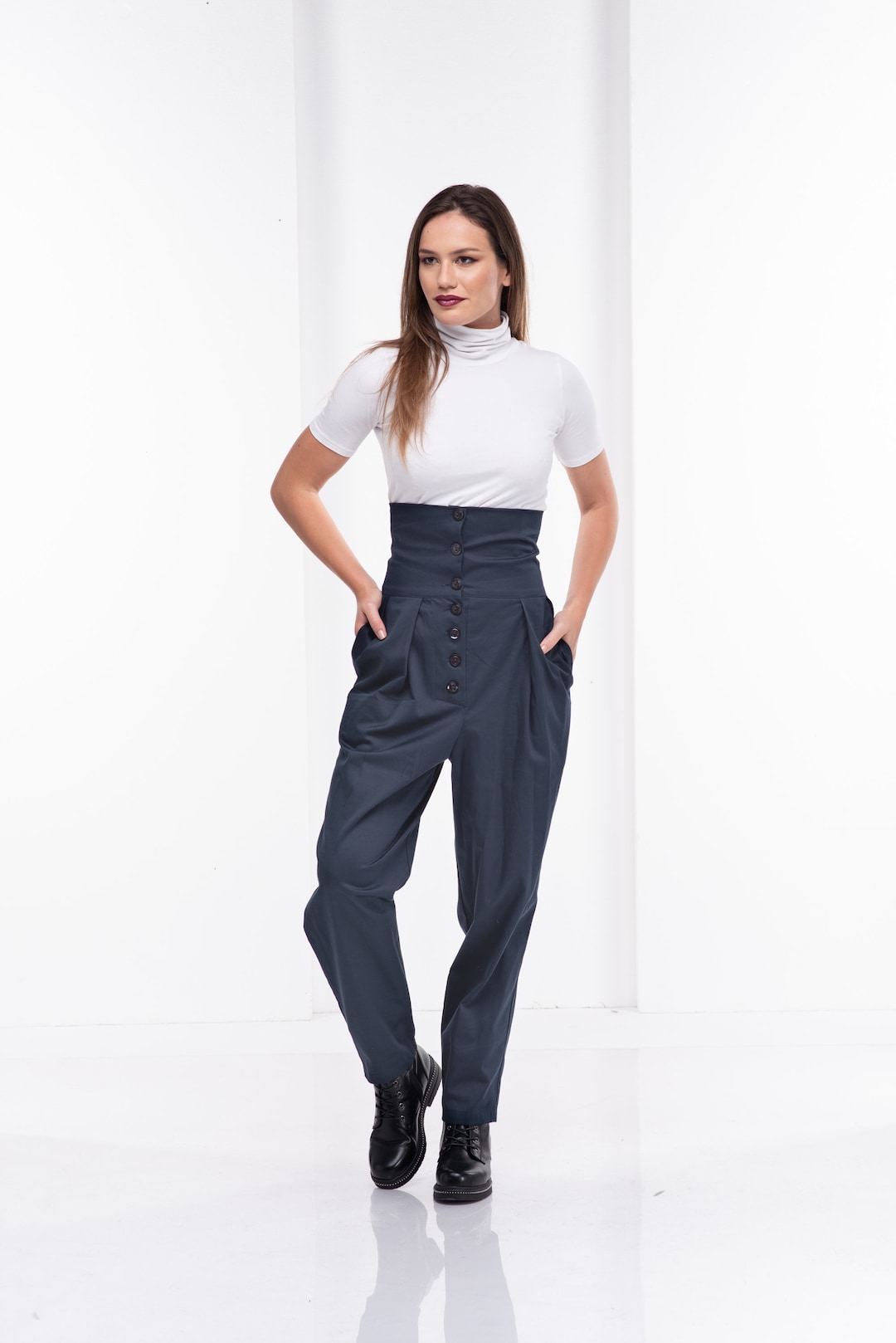 Amazon.com: Women's Pants Ruched Toggle Drawstring