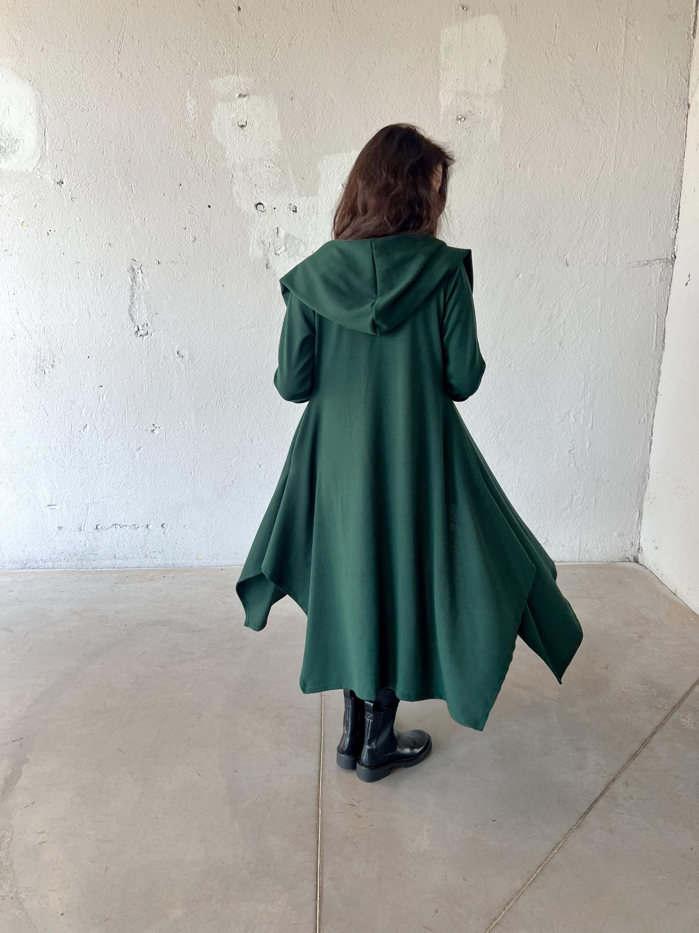 Womens Green Long Winter Coat - Etsy